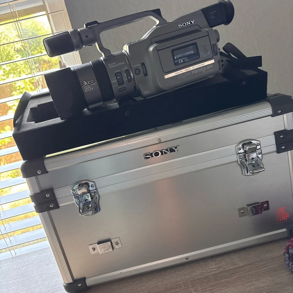 Sony Gray Camcorder Set with Accessories